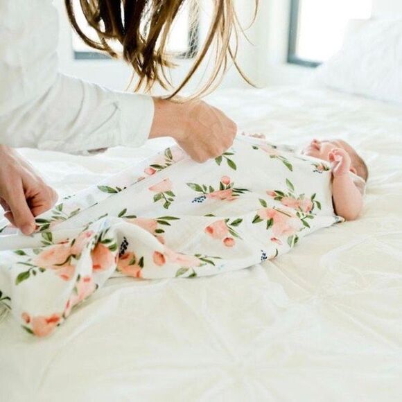 Little Unicorn Cotton Muslim Sleep Bag Watercolor Roses 18-24 months - Picture 2 of 8